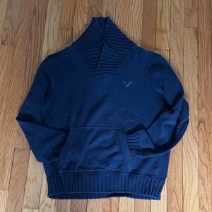 American Eagle Outfitters Deep Blue Men's Sweater